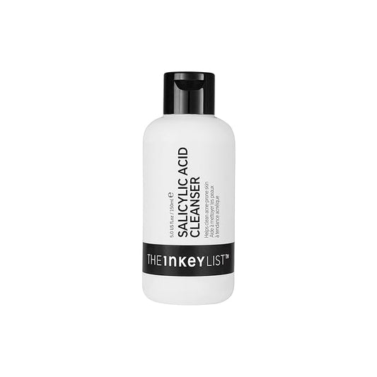 The INKEY List Salicylic Acid Cleanser, Face Wash for Blemishes, Blackheads, Oily Skin and Breakouts, Non-Drying Facial Cleanser Safe for All Skin Types, 5.0 fl oz-Velvo Beauty