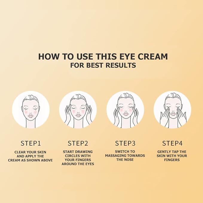 Caviar Black Gold Moisturizing Eye Cream Skin Rejuvenation Dark Circles Smoothing Wrinkles 60g 2.12oz-Velvo Beauty
