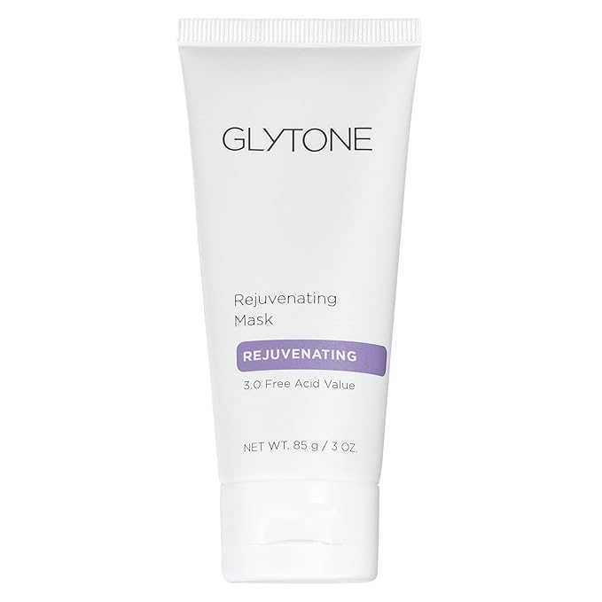 Glytone Rejuvenating Mask - 3% Pure Glycolic Acid, Lactic Acid, Vitamin C & Collagen - Purify & Exfoliate - For All Skin Types - Fragrance-Free - 3 fl. oz.-Velvo Beauty