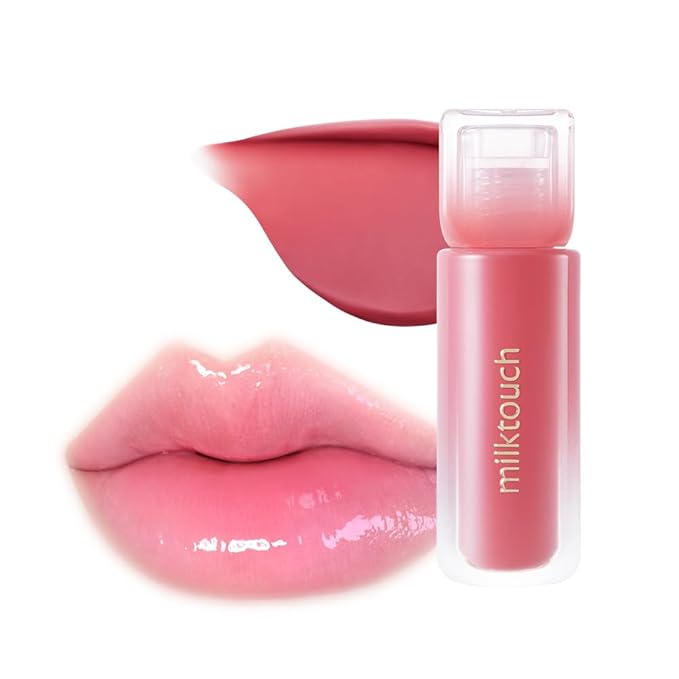 MILKTOUCH Dew Stain Sheer Lip Gloss (03 Peony Rain, 0.14 Fl Oz (Pack of 1))-Velvo Beauty