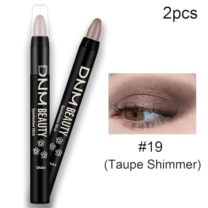 evpct 2Pcs Cream Eyeshadow Sticks Set for Eyes Waterproof, Taupe Shimmer Matte Eye shadow Stick Pencil Pen Bulk sombras en crema para ojos 19+19-Velvo Beauty