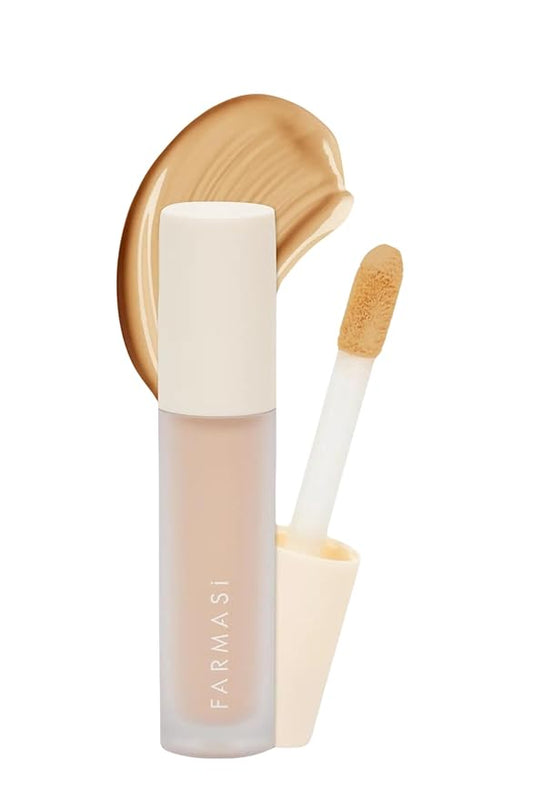 FARMASI Vfx Pro Liquid Concealer Makeup, All-in-one Full Coverage, Highly Pigmented Concealer for All Skin Type, Hide Shadows & Imperfections, Enhance Skin Fullness Foundation Concealer 0,24 Fl Oz N08-Velvo Beauty