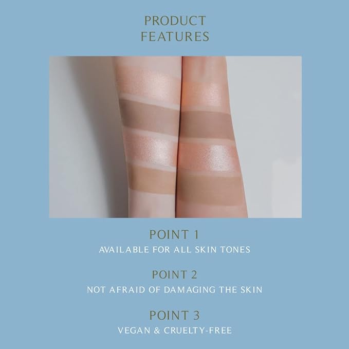 FreshO2 x Pony | Lemon tart multi-use Palette | 2 shades of highlight and 2 shades of contour| Delicate pearl like shimmer, super smooth | Made In Taiwan | Vegan Cruelty Free-Velvo Beauty