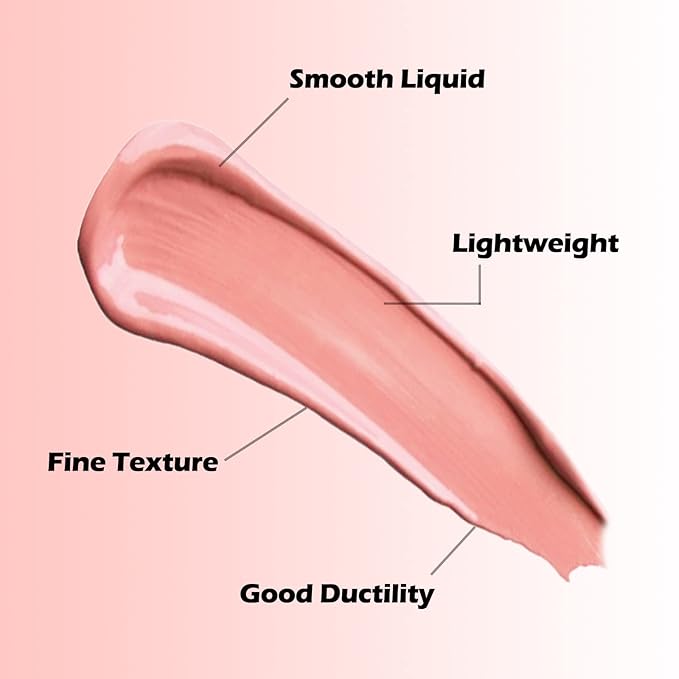 Boobeen Liquid Blush Velvet Cream Blush Makeup Matte Soft Gel Face Blush Makeup for Cheeks, Lightweight Blendable Liquid Blush Stick, Long-lasting Smooth Natural Blush Color-Velvo Beauty