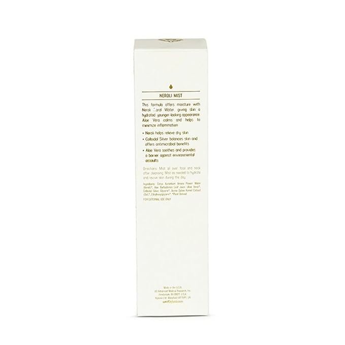 Hylunia Neroli Mist - instant moisturizing spray - Colloidal Silver and Aloe Vera - for younger fresher looking skin - all natural toner-Velvo Beauty