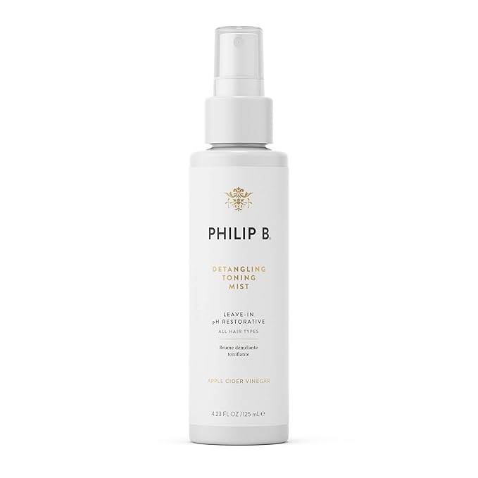PHILIP B Detangling Toning Mist pH Restorative 4.23 oz. (125 ml) | Un-Tease Tangles, Leaves Hair Glossy, Smooth and Frizz-Free-Velvo Beauty