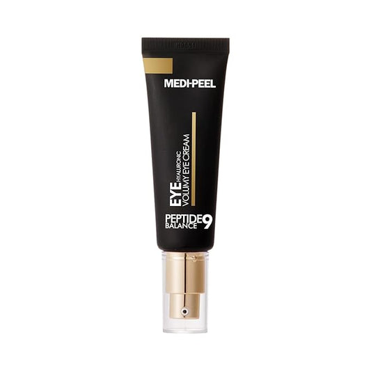 Medi-Peel Peptide9 Hyaluronic Volumy Eye Cream, Anti-Aging, Brightening, Reduces Wrinkles, Under Eye Bags, Dark Circles & Puffiness Care, Hyaluronic Acids, Enhance Elasticity, Korean Skin Care-Velvo Beauty