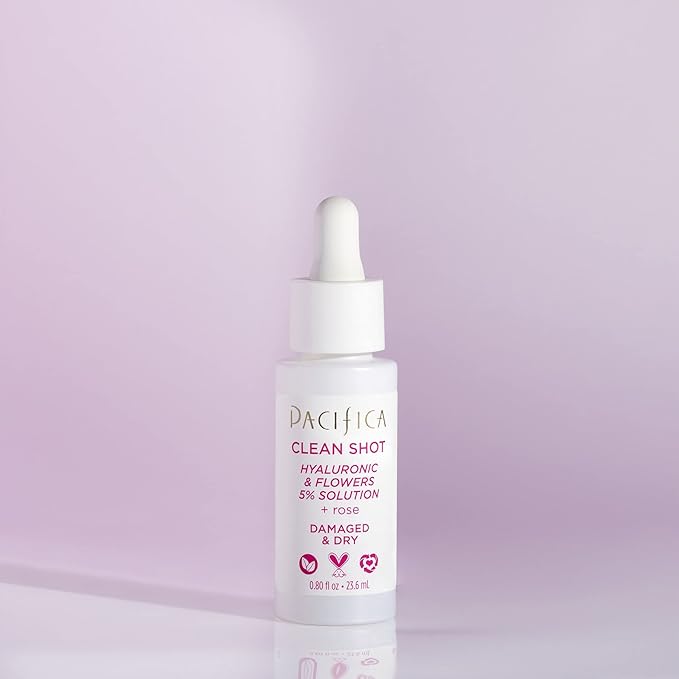 Pacifica Clean Shot Hyaluronic and Flowers 5 Percent Solution Unisex 0.8 oz-Velvo Beauty