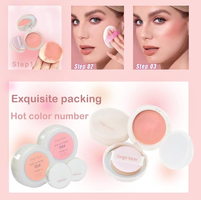Silky Matte Blush,Blush Powder for Cheeks,Long-Lasting, Natural Look, Powder Blush Palette, Complements All Skin Tones-Velvo Beauty