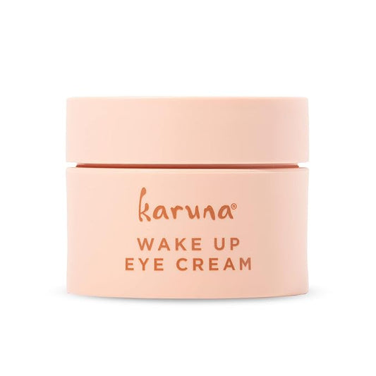 Karuna - Wake Up Eye Cream with Coffee Cherry & Tri-Peptides, Caffeine Eye Cream, Under Eye Brightener, Anti Aging Serum, Moisturizer for Puffiness, Boost Collagen for Fine Lines & Dark Circles, 15 ml-Velvo Beauty