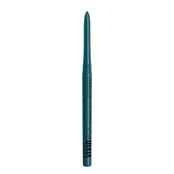 NYX PROFESSIONAL MAKEUP Mechanical Eye Pencil, Vivid Rich Mechanical, Creamy Retractable Eyeliner - Aquamarine Dream, Aqua Green Eyeliner-Velvo Beauty
