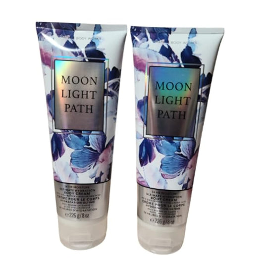 Bath and Body Works 2 Pack Moonlight Path Ultra Shea Body Cream 8 Oz.-Velvo Beauty