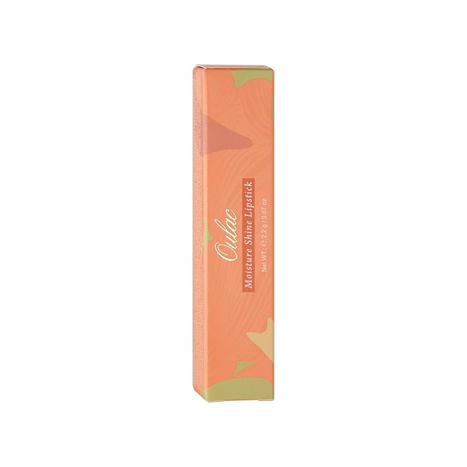 Oulac Orange Nude Shine Lipstick - Peach Moisturizing Lip Stick Glossy Tinted Lip Balm, Sheer Shine Juicy Finish, Lightweight and Hydrating Formula for Dry Lip Care, Vegan 2.2g/0.07oz (05)-Velvo Beauty
