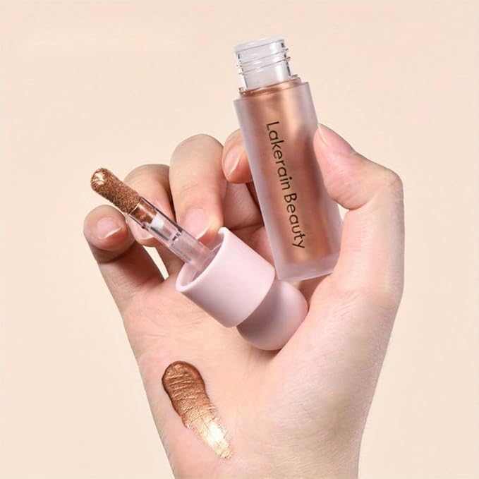GECOMO Liquid Contour Beauty Wand Face Highlighter Bronzer Makeup Stick, Dewy Finish, Moisturizing Silky Smooth Texture 0.25 Oz/ 7.5ml - 04 CANDLELICHT-Velvo Beauty