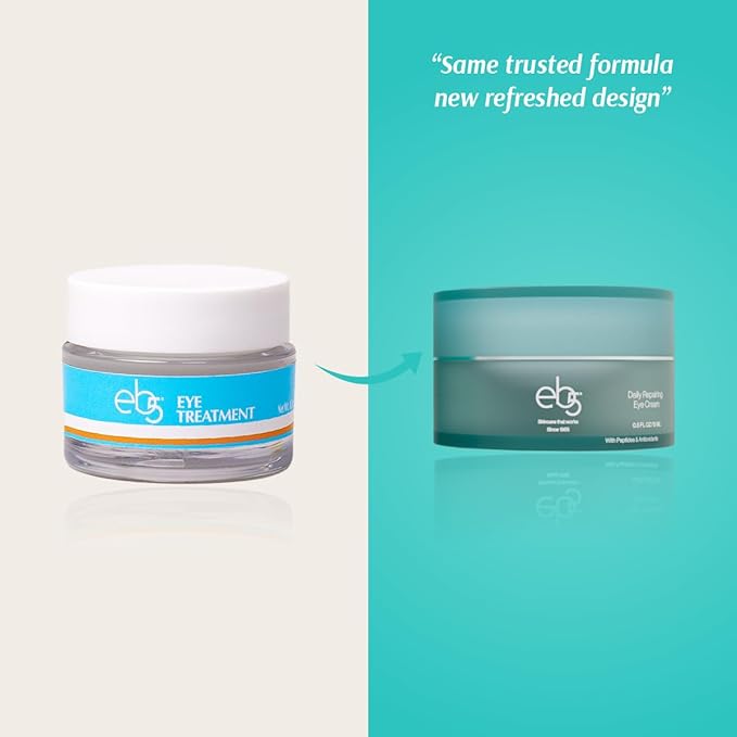 eb5 Daily Repair Eye Treatment | Under Eye Cream for Dark Circles and Puffiness | Anti-Aging Eye Cream with Peptides for Women and Men - 0.50oz-Velvo Beauty