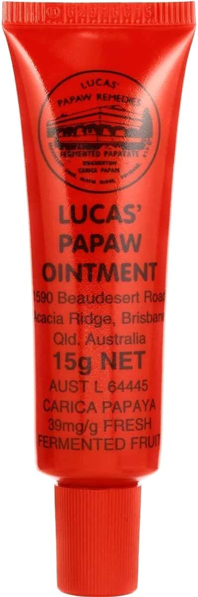 Lucas Papaw Ointment 15g Tube with lip applicator - TWIN Pack for value by Lucas Remedies-Velvo Beauty