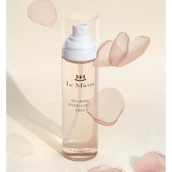 Le Mieux Skincare Iso Rose Hydrating Mist - Hydrating Face Mist with Minerals & Bulgarian Rose Water - Soothing Facial Spray for Calming & Hydrating Irritated, Dry Skin (4 oz / 120 ml)-Velvo Beauty