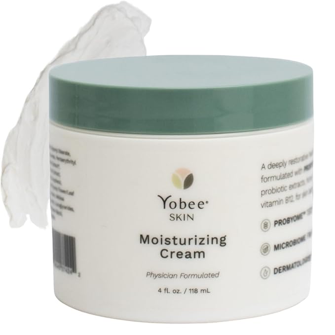 Yobee Body & Face Cream for Dry, Itchy Skin | Dermatologist Formulated | Probiotics, Honey, Turmeric, Vitamins B12 & E, Ceramides, Shea Butter | Fragrance Free | For Kids & Adults | Soothe Eczema-Velvo Beauty