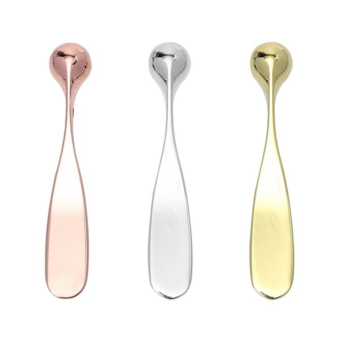 Lurrose 3pcs Eye Cream Applicator Roller Wand Stick Facial Lotion Face Cream Scoop Makeup Spatula Skincare Make Up Tool-Velvo Beauty