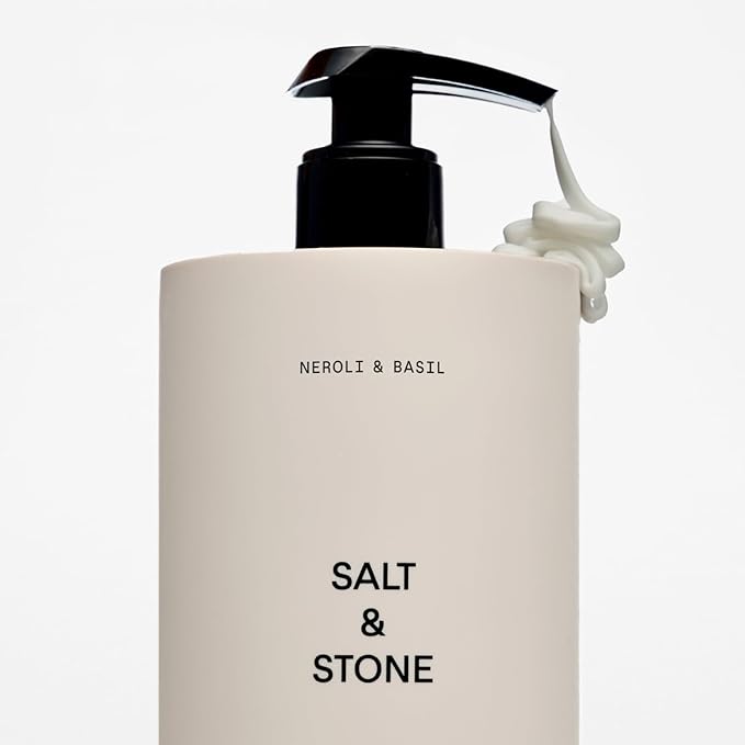Salt & Stone Body Lotion for Women & Men| Scented Daily Body Lotion | Hydrates, Nourishes & Softens Skin | Restores Dry Skin | Fast-Absorbing | Cruelty-Free & Vegan (450 ml) (Neroli & Basil)-Velvo Beauty