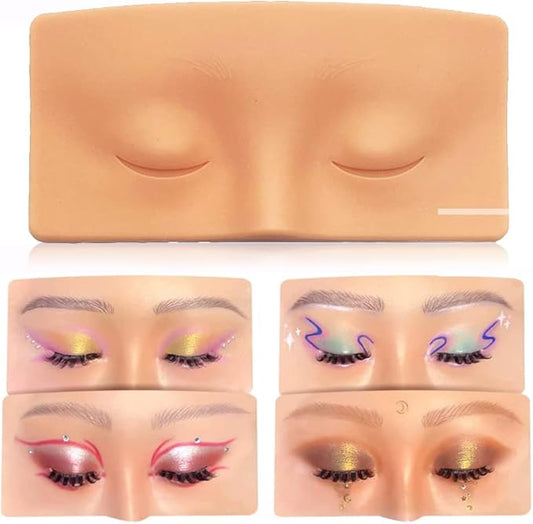 Makeup Practice Face, Makeup Practice Board, The Aid to Practicing Makeup, Silicone Makeup Mannequin Face Easy Makeup Apply and Removal for Professional Makeup Artists and-Velvo Beauty