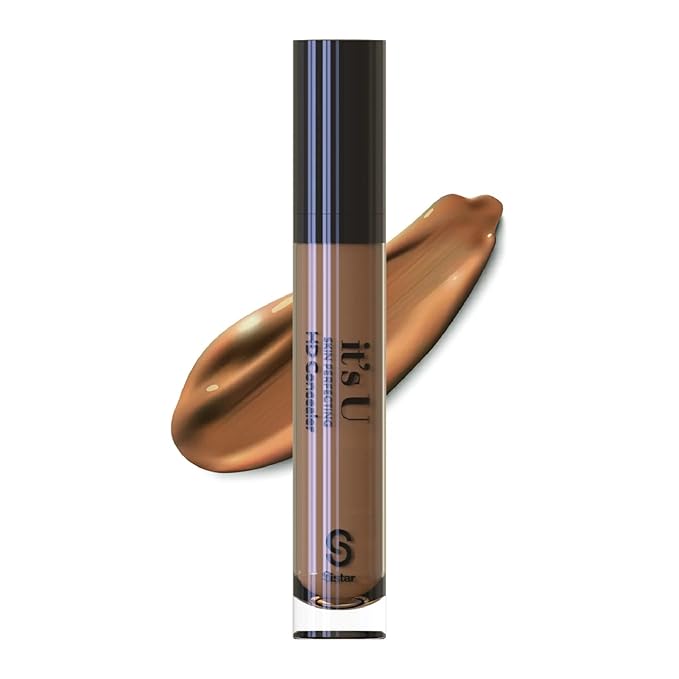 Sistar it's U Skin Perfecting HD Concealer Full Coverage Lightweight Long Lasting Correcting Liquid Contour Cover Masker Makeup 5 ml / 0.17 fl. oz (Brownie)-Velvo Beauty