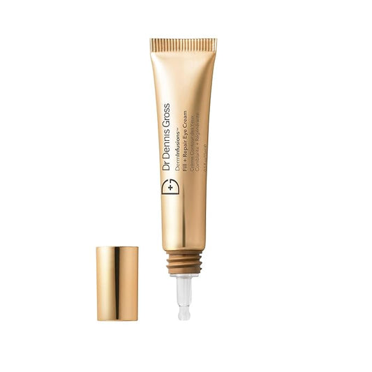Dr Dennis Gross DermInfusions Fill + Repair Eye Cream: Hydrating & Brightening Treatment for Dark Circles, Fine Lines & Wrinkles, Firms & Smooths 360° Eye Area, 0.5 Oz-Velvo Beauty