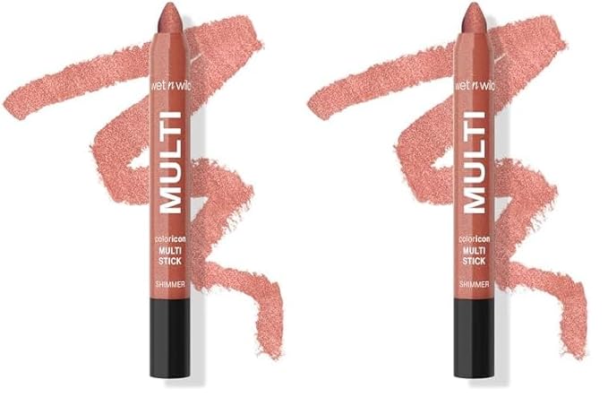 wet n wild Color Icon Cream Eyeshadow Makeup Multi-Stick Peach Born To Flirt (Pack of 2)-Velvo Beauty