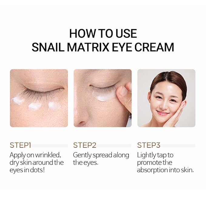 SCINIC Snail Matrix Eye Cream All Skin Types Women Hypoallergenic Moist (30ml)-Velvo Beauty