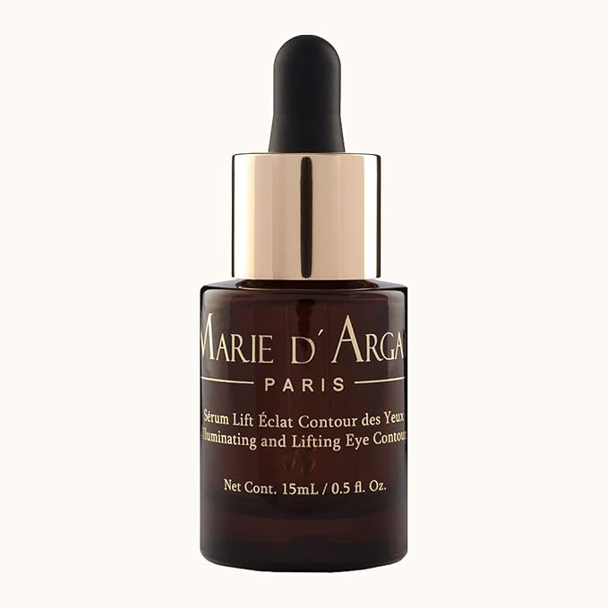 Marie d'Argan Eye Contour Serum for dark circles and puffiness, with Hyaluronic Acid, Ginseng and Hibiscus Anti-wrinkle, Repairs Bags under eyes, iluminates skin, firming effect, 15 ml,-Velvo Beauty