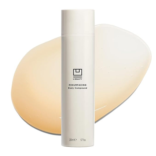 U Beauty Resurfacing Body Compound - Firming AHA & Retinol Serum, Phytic, Lactic & Glycolic Acids Tackle Keratosis Pilaris & Uneven Texture - Shea Butter & Papain for Hydrated Soothed Skin - 6.7 Fl Oz-Velvo Beauty