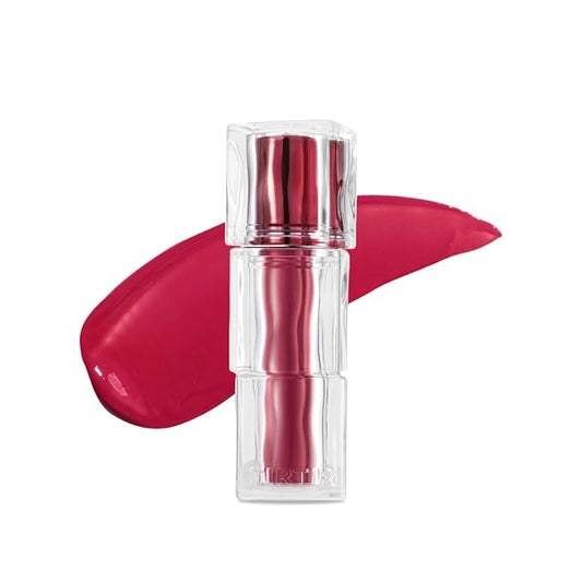 TIRTIR [*Mini Size Waterism Tinted Lip Gloss #19 Bad Rosy, 0.06 Fl Oz – Kiss Ready Lipgloss, 12H Long Lasting Non Sticky Natural Tinted Glow Korean Multiuse Cheek and Lip Tint for Women gift-Velvo Beauty