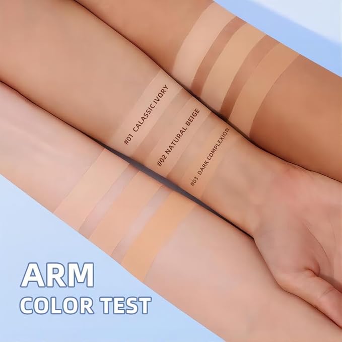 Oil Control Face Pressed Powder, Matte and Smooth Translucent Powder Setting Powder Makeup, Waterproof Long Lasting Finishing Face Powder, Cruelty-free (#03 DARK)-Velvo Beauty