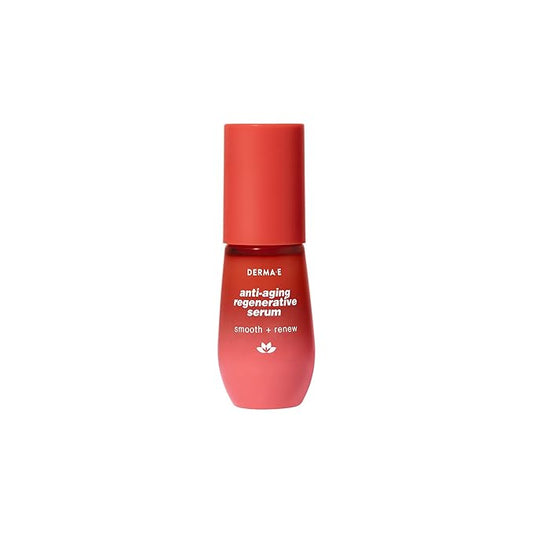 DERMA E Face Serum, Anti Aging Regenerative Retinol Serum for Face, 1 Fl Oz, Vitamin A, Bakuchiol, Glycolic Acid, Green Tea Extract, Helps Reduce Appearance of Fine Lines and Wrinkles-Velvo Beauty