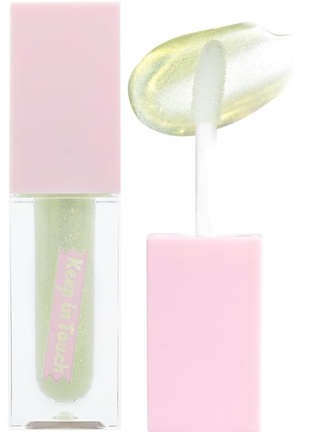 Keep In Touch Jelly Plumper Tint: Tea & Twinkle | Non-Sticky, Long-Lasting Lip Gloss | Vegan and Cruelty-Free Korean Lip Tint (Twinkle Lime)-Velvo Beauty