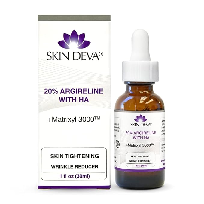 SKIN DEVA 20% Argireline Serum with Matrixyl 3000 Pure Hyaluronic Acid Serum For Face Deep Wrinkle Reducer Anti Aging Tones Skin and Stimulates Collagen Peptides Serum For Face-Velvo Beauty