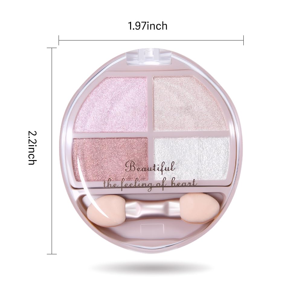 Eyeshadow Makeup Palette with Brush,Nude Pink Natural Neutral Powde Eye Shadow Palette for Older Women,Long Lasting Naturing-Looking,Lightweight,Waterproof,Eye Makeup Kit Travel Size,Vegan-Velvo Beauty