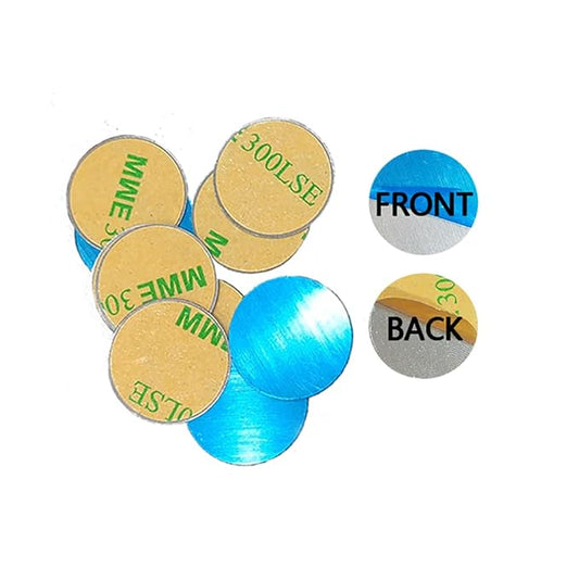 50pcs Metal stickers adhesive set magnetic strips with adhesive backing iron circles for non-magnetism cosmetic eyeshadow pans aluminum bottom shadow accessories-Velvo Beauty