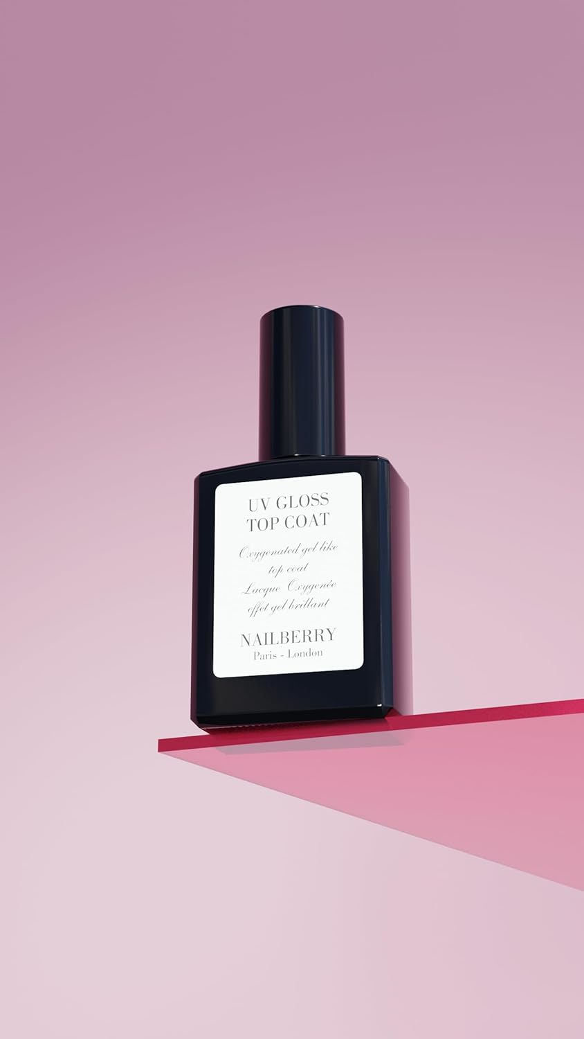 UV Gloss Top Coat | Gel-Like Finish Nail Top Coat | Fast Drying Without UV or LED Lamps | Chip-Resistant, Oxygenated Gloss Top Coat | Vegan | Certified Halal & Cruelty Free | 25-Free | 15 ml-Velvo Beauty