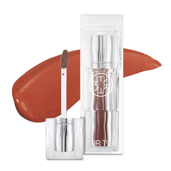 TIRTIR Waterism Tinted Lip Gloss #04 Fig Peach, 0.14 Fl Oz – Kiss Ready Lipgloss, 12H Long Lasting Non Sticky Natural Tinted Glow Korean Multiuse Cheek and Lip Tint for Women gift-Velvo Beauty