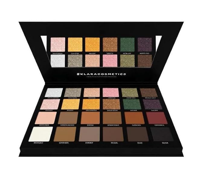 24 Eyeshadow Palette - Festive Luxury Vibrant Bold Full-Color Pigment Long Lasting Matte Shimmer Eye shadow Palette (Abu Dhabi)-Velvo Beauty
