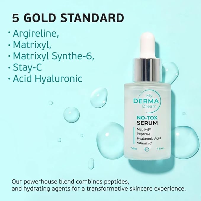 No-Tox face serums for anti aging | wrinkle reduction anti aging serum | Supports natural repair & Crafted to ignite a boost in collagen synthesis-Velvo Beauty