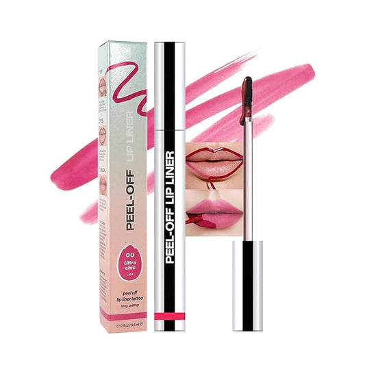 Matte Lip Gloss Stain-Peel Off Lip Liner Tattoo, Delicate Pink Lip Tint,Long Lasting Peel Off Lip Stain, Waterproof Transfer-proof Lip Mask Lip Liner Peel Off Lip Gloss,Stayn Lip Makeup. #00-Velvo Beauty
