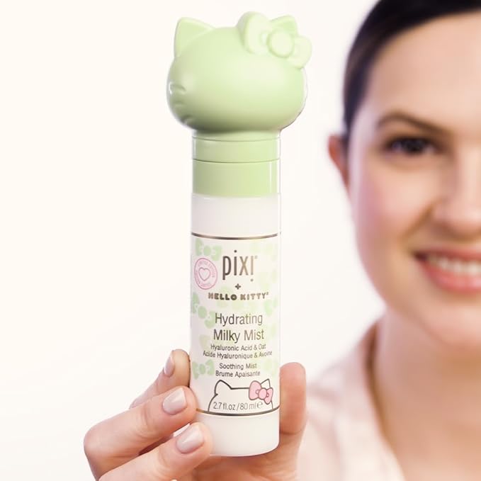 Pixi Beauty + Hello Kitty Milky Mist 2.70 Fl Oz | Hydrating Moisturizer for Dry Skin | Infused with Hyaluronic Acid-Velvo Beauty