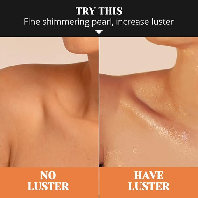 Liyalan Shimmer Body Oil Rose Gold 5 Color Bronze Face Glow Pearl Highlighter Illuminator body Makeup Shine Glitter Gold Liquid Taning 3.38 Fl Oz-Velvo Beauty