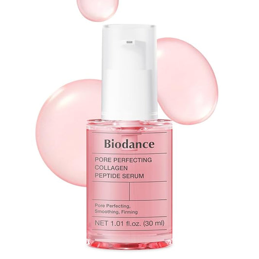 BIODANCE Pore Perfecting Collagen Peptide Serum, Skin Firming & Radiance Boost, Plumping, Pore Care, Makeup Prep Serum for All Skin Types, Korean Skincare | 1.01 fl.oz x 1 ea-Velvo Beauty