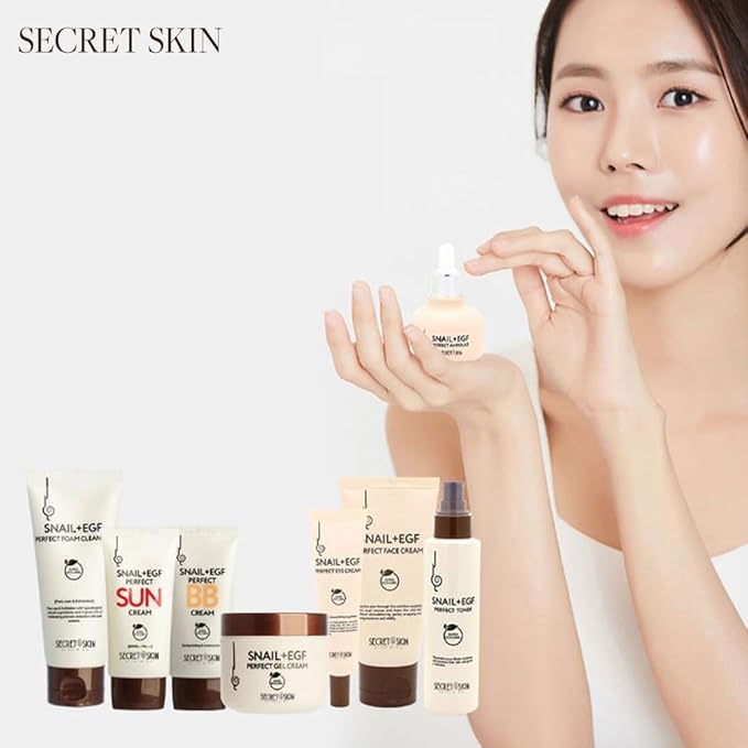 SECRET SKIN Snail+EGF Perfect Cream Wrinkle Bounce Firming Fine line Care Korean Skin Care (#02 Face Cream)-Velvo Beauty
