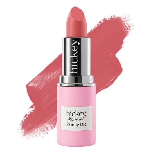 Hickey Lipstick Skinny Dip Light Pink Lipstick Refill - Long Lasting Lipstick for Women - Hydrating & Moisturizing Shade, Lip Color for Women, Gluten-Free & Vegan with Highly Pigmented-Velvo Beauty