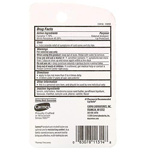 Carmex+Lip+Balm+Classic+Medicated+.35+oz+(10+g)+(1)-Velvo Beauty
