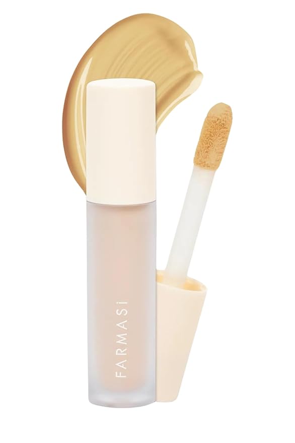 FARMASI Vfx Pro Liquid Concealer Makeup, All-in-one Full Coverage, Highly Pigmented Concealer for All Skin Type, Hide Shadows & Imperfections, Enhance Skin Fullness Foundation Concealer 0,24 Fl Oz W04-Velvo Beauty
